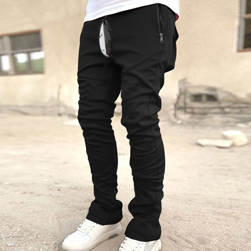 Invisible Open Crotch Outdoor Sex Pants Male Travel Jogger Sweatpants Men Loose Casual Trousers with Pocket Tactical Cargo Pants
