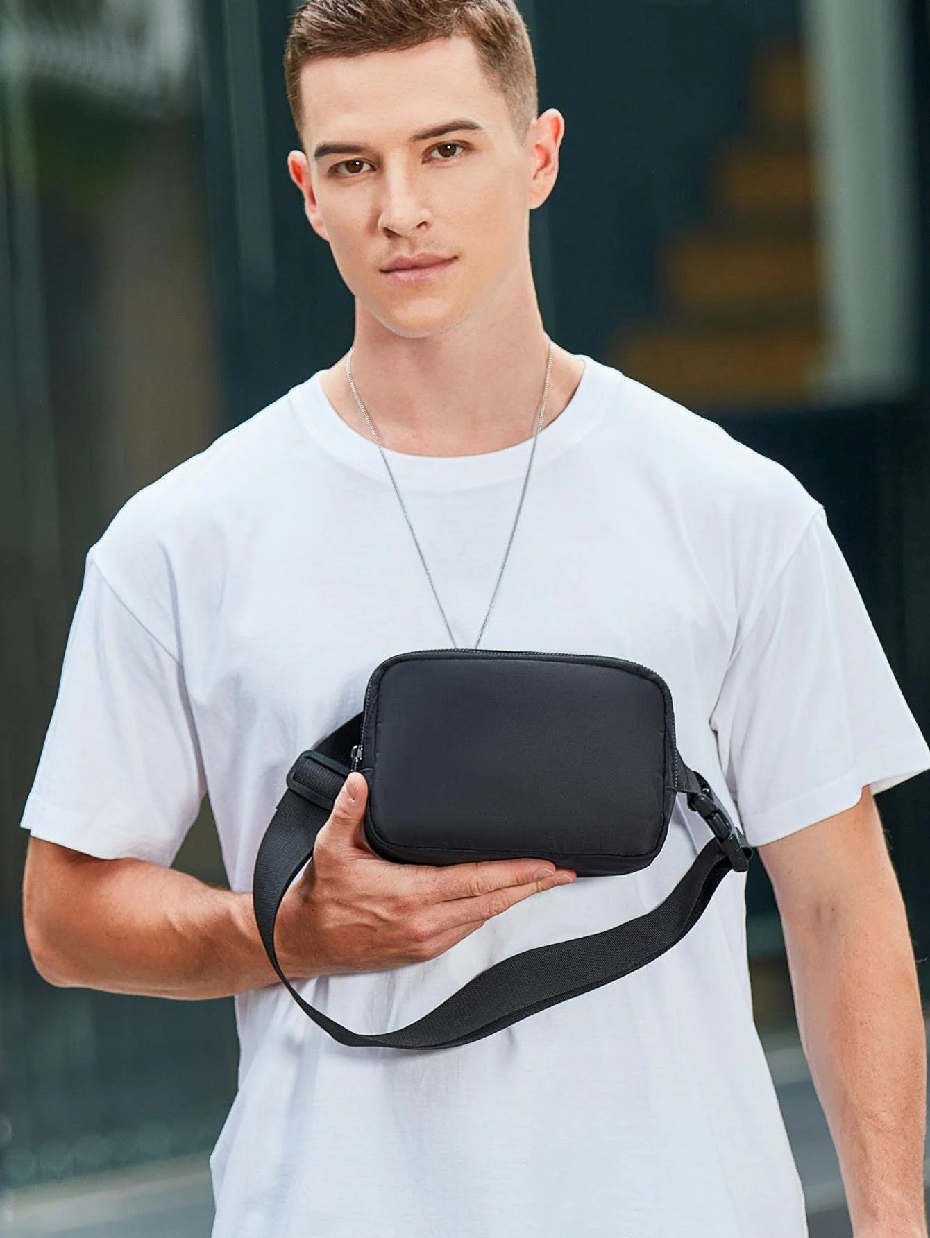 Saco pequeno elegante e elegante do fanny pack, impermeável e multi-funcional para o curso e esportes ao ar livre