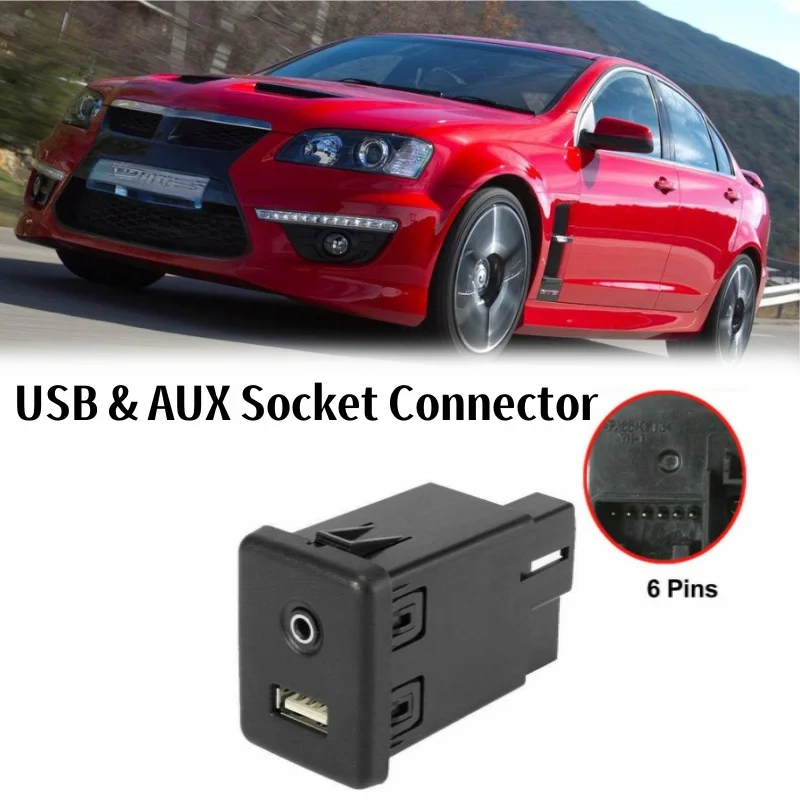 1pc Car USB & AUX Socket Connector For Vauxhall Insignia A Astra K GM #13599456 UK Car Electronics Accessories