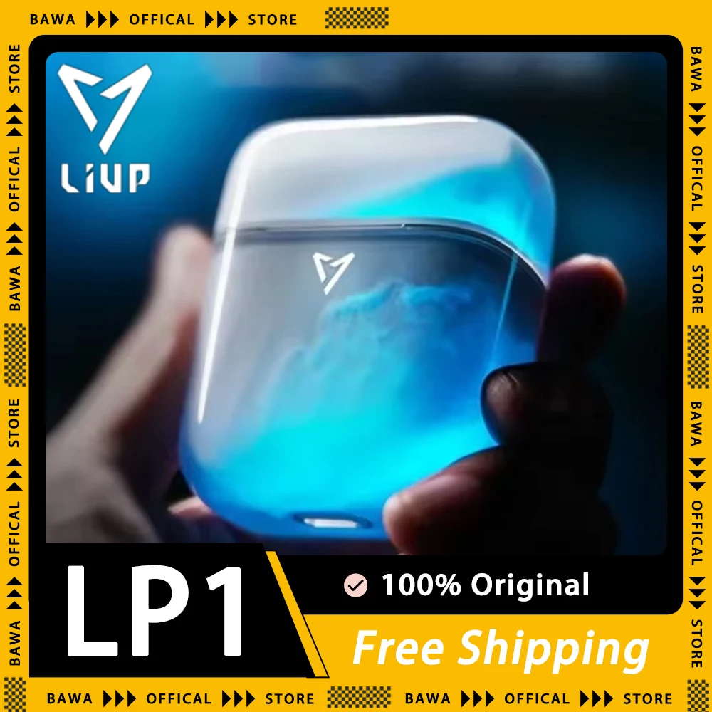 

LIUP LP1 Bluetooth-наушники; Светящиеся наушники Quicksand; Наушники с ИИ-вызовом; Шумоподавление; Беспроводные Игровые наушники с низкой задержкой