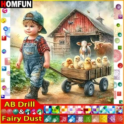 HOMFUN Fairy Dust AB DIY 5D Diamond Painting