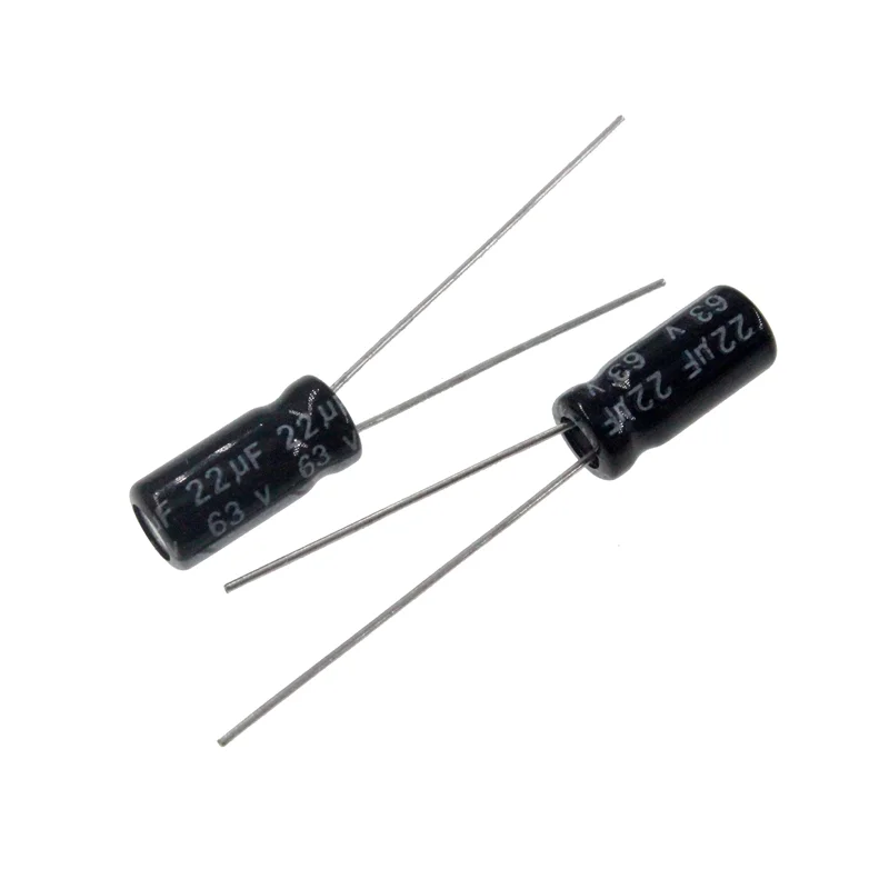 20Pcs 22UF 63V 22MFD 63WV อลูมิเนียม Electrolytic Capacitor 5*11Mm Radial 22mf63v 22uf63v 63v22mf 63v22uf