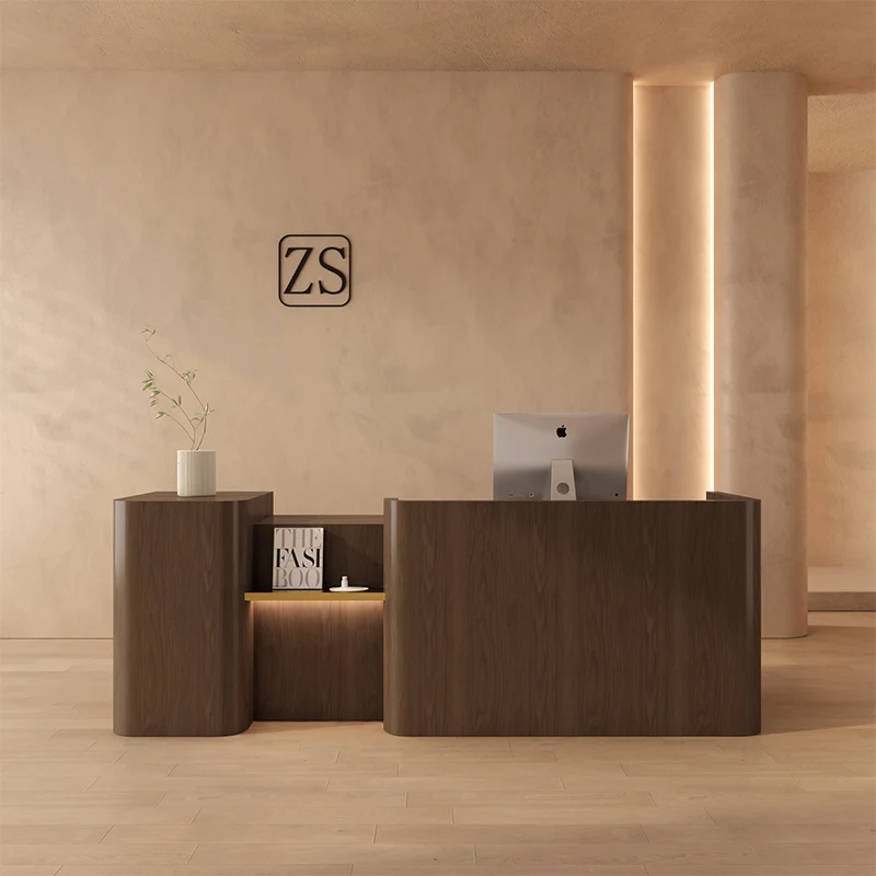 

France ​​originality Retro Cashier Desk Compact Reception Barber Shop Apparel Store Antique Counter Office Furniture FYRD​​