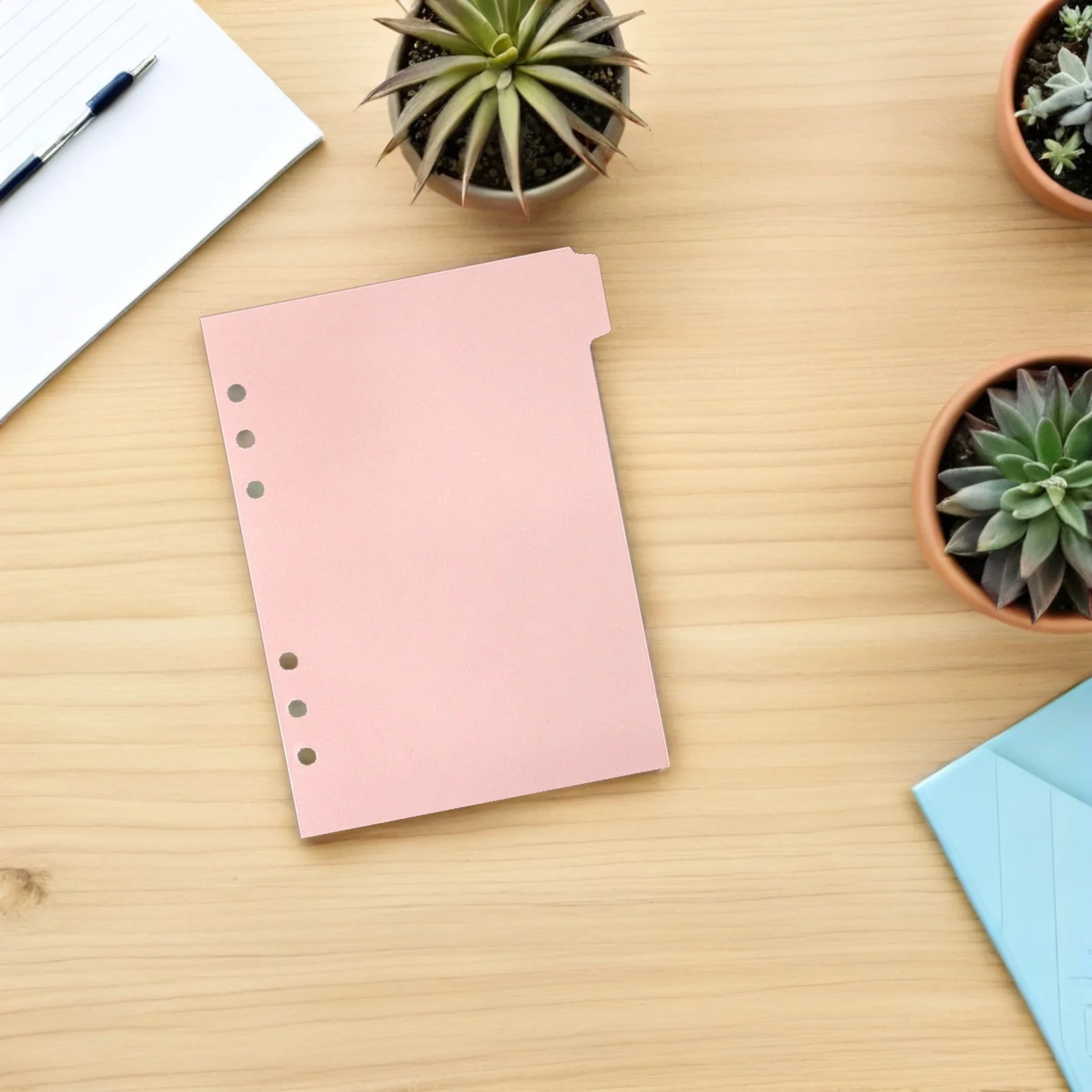 

6Pcs Detachable Index Dividers for Notebook Binder with Writable Tabs Organize Files Reports Presentations Planners Book Supply