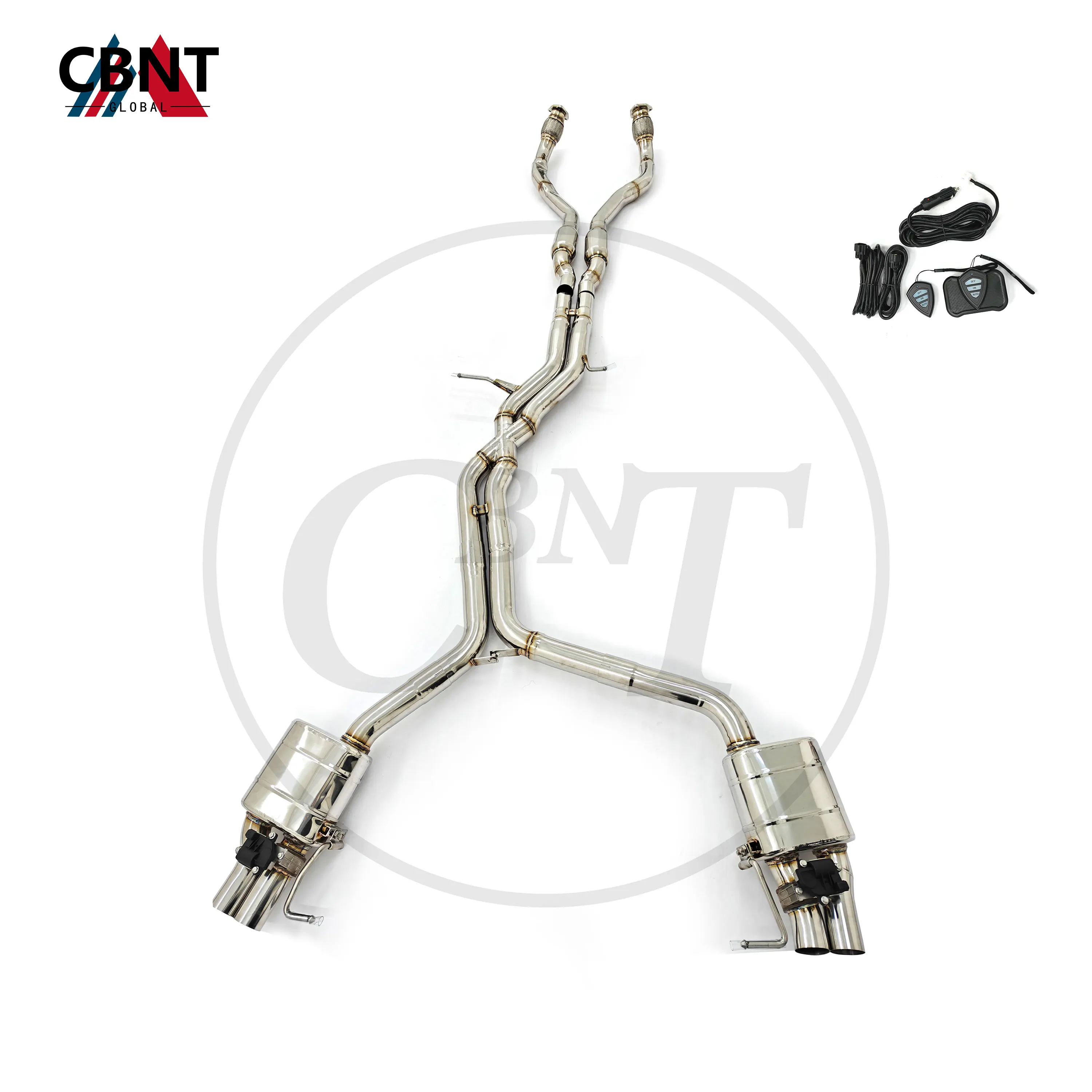 

CBNT Exhaust Front Pipe & Valved Catback for Audi RS5 B8 4.2L 2012-2018 High Performance SS304 Valvetronic Exhaust-pipe Muffler