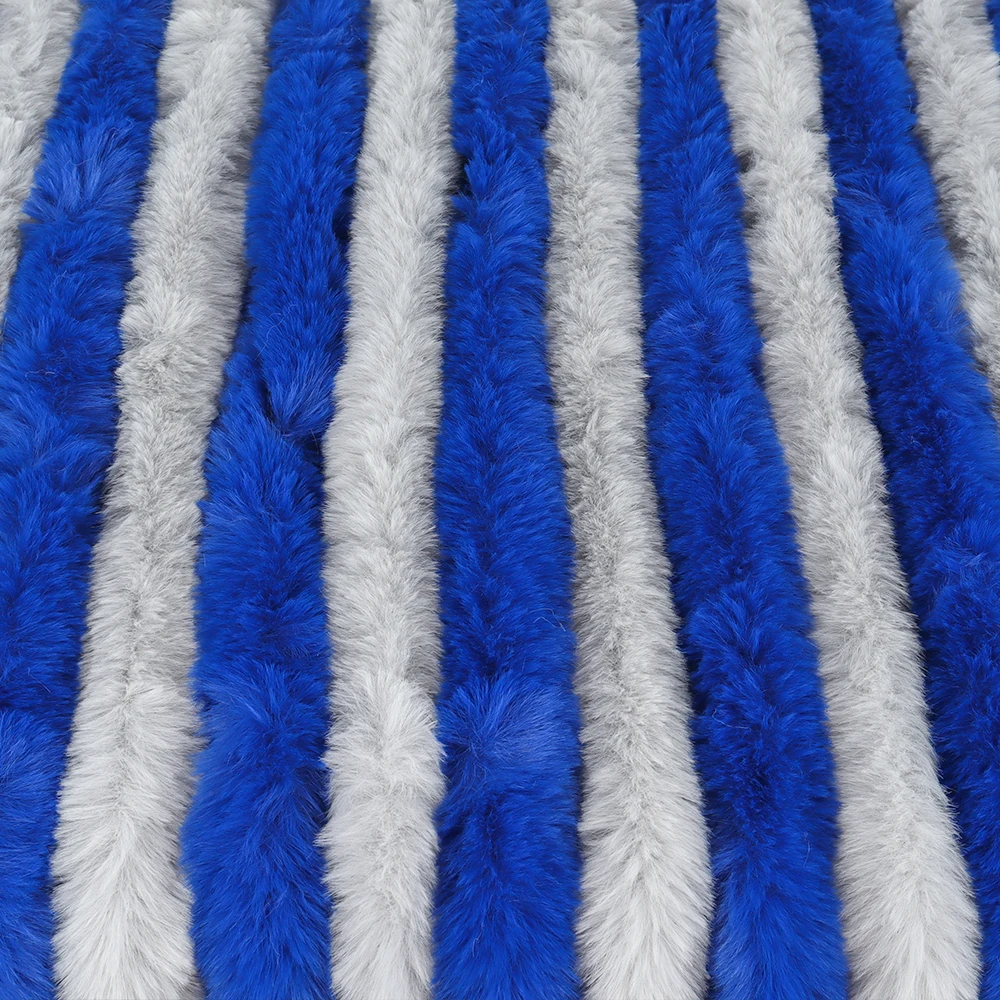 1 قطعة RV دخول ستارة الباب ديلوكس أزرق رمادي فو الفراء الدفء ل قافلة متنقل شاحنة تخييم RV اكسسوارات 56X185 سنتيمتر #5