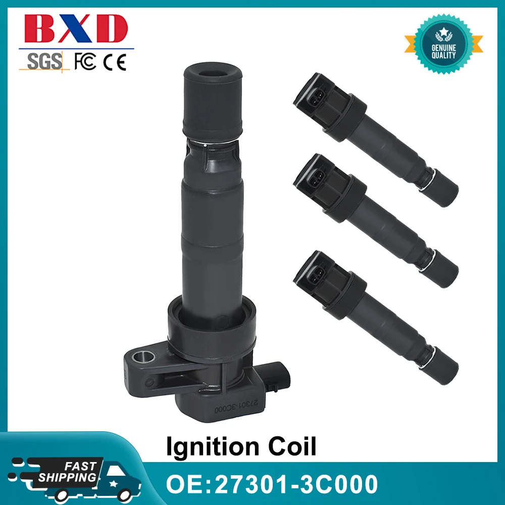 1/4 PCS OEM 27301-3C000 273013C010 273013C000 Ignition Coil For Hyundai- Azera Genesis Santa Fe Kia Sedona Sorento