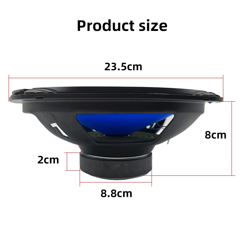 Factory New Style 1000W 6*9 Inch Car Radio Speaker 2 Way Coaxial Speakers for Car with Tweeter(1pair speaker)