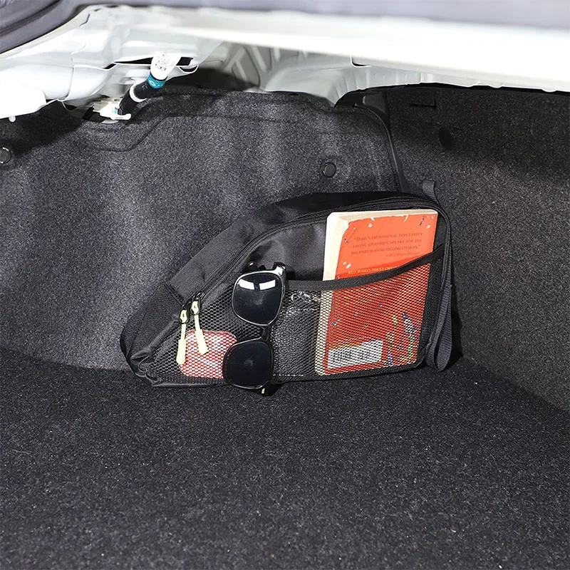 

cheya Oxford Cloth Black Car Trunk Storage Bag Multifunctional Organizer Toolkit for Subaru BRZ 2022 + Interior Accessories 1Pcs