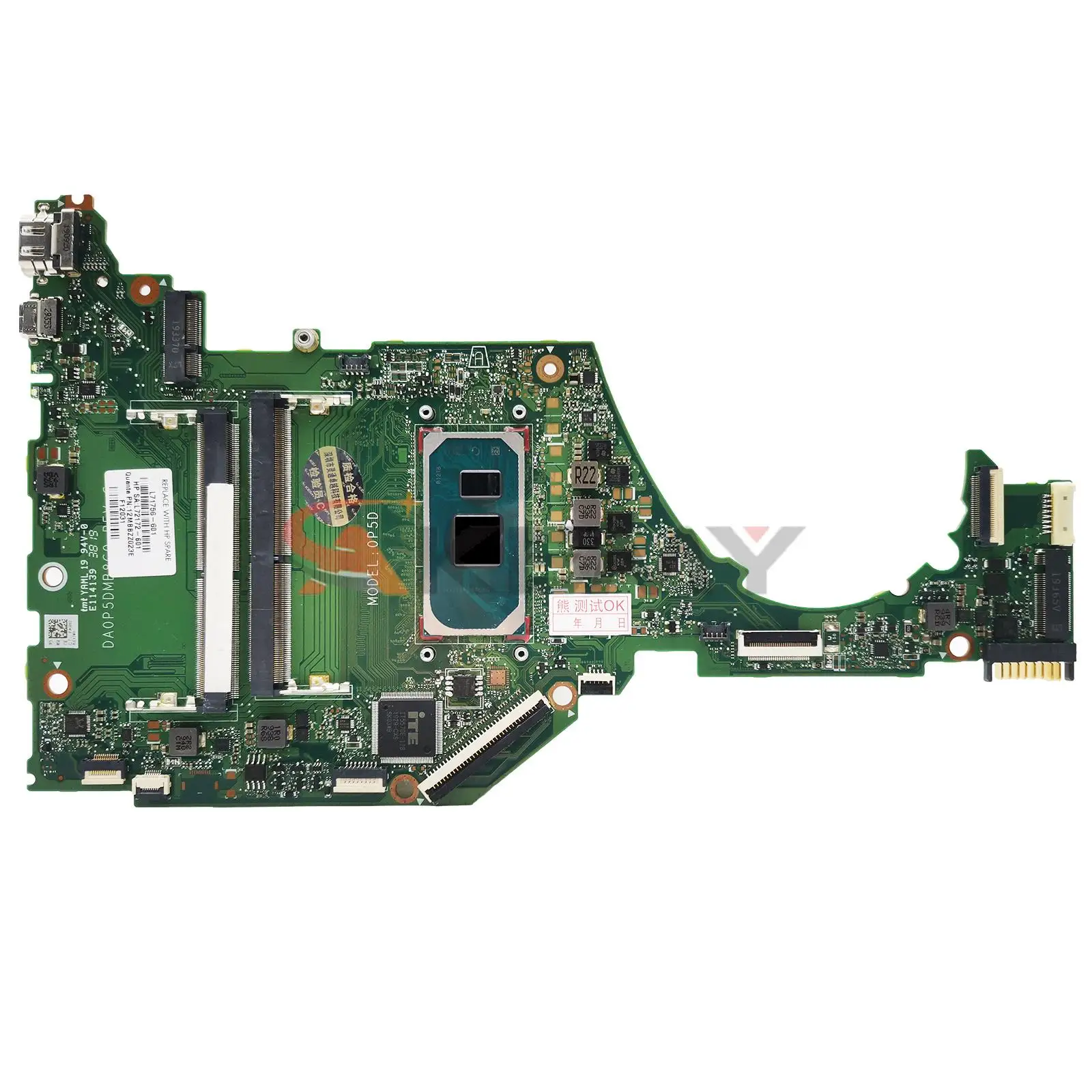 Akily Motherboard Motherboard Motherboard untuk HP 15-DY Laptop Motherboard emas 7505 Gen 10/11 Gen