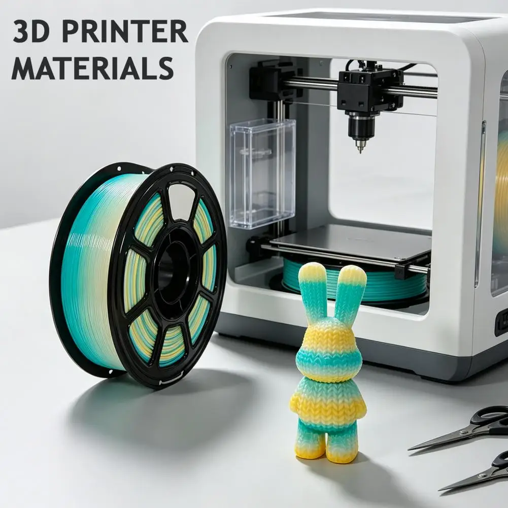 High Toughness Petg Rainbow Gradient Petg Filament 1.75mm 1kg Spool Multicolor 3d Printer Filament Strong for Figurines