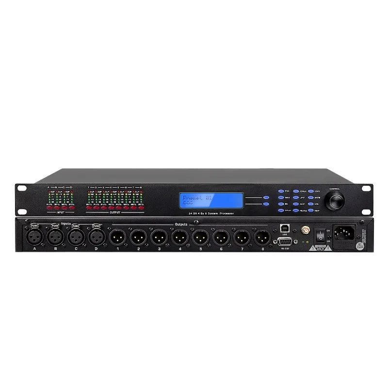 

DSP480 Profession 4 Input 8 Output Intelligent Digital Effector Audio Processor for Stage