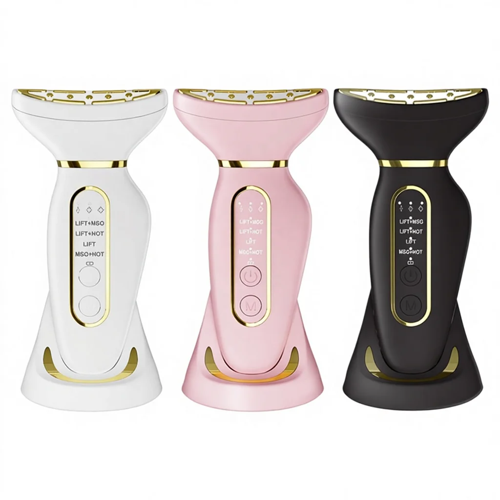 EMS Microcurrent Face Neck Lifting Device Zinc Alloy Handheld Beauty Tool USB Rechargeable for Skin Tightening & Contouring