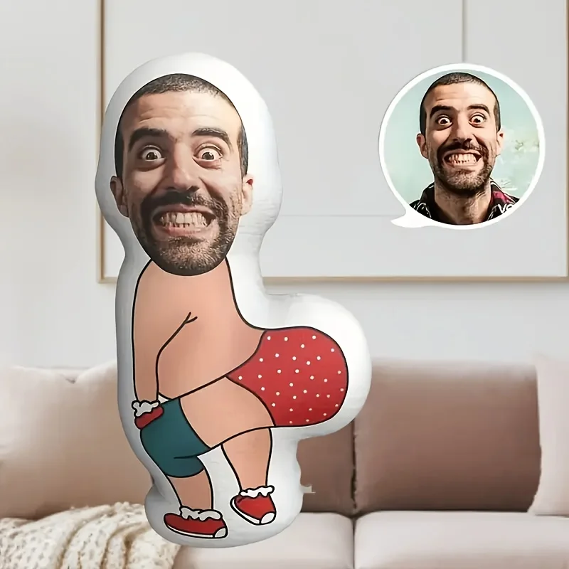 

Забавная красная подушка на бедрах по индивидуальному заказу, двусторонняя, со скрытой молнией, можно стирать в машине, всесезонное украшение для дома и автомобиля