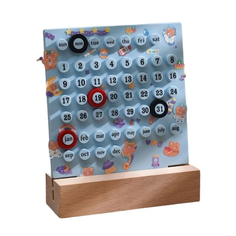

Desktop ABS Permanent Calendar Countdown Reminder for Office Desk Decoration