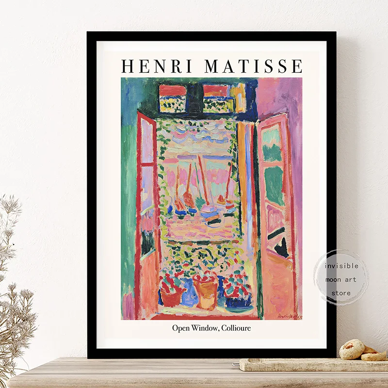 Henri Matisse Mountains At Collioure Rome Italy Window View Landscape Poster Canvas Painting Wall Prints Picture Room Home Decor