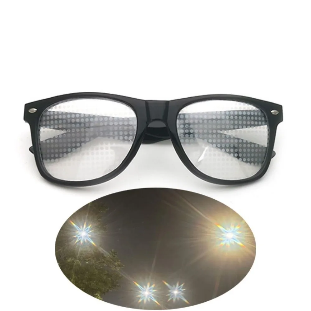Unique Diffraction Glasses Light Refraction Funny Special Effect Glasses Mirror Light Heart Star Snowflake Prism Glasses