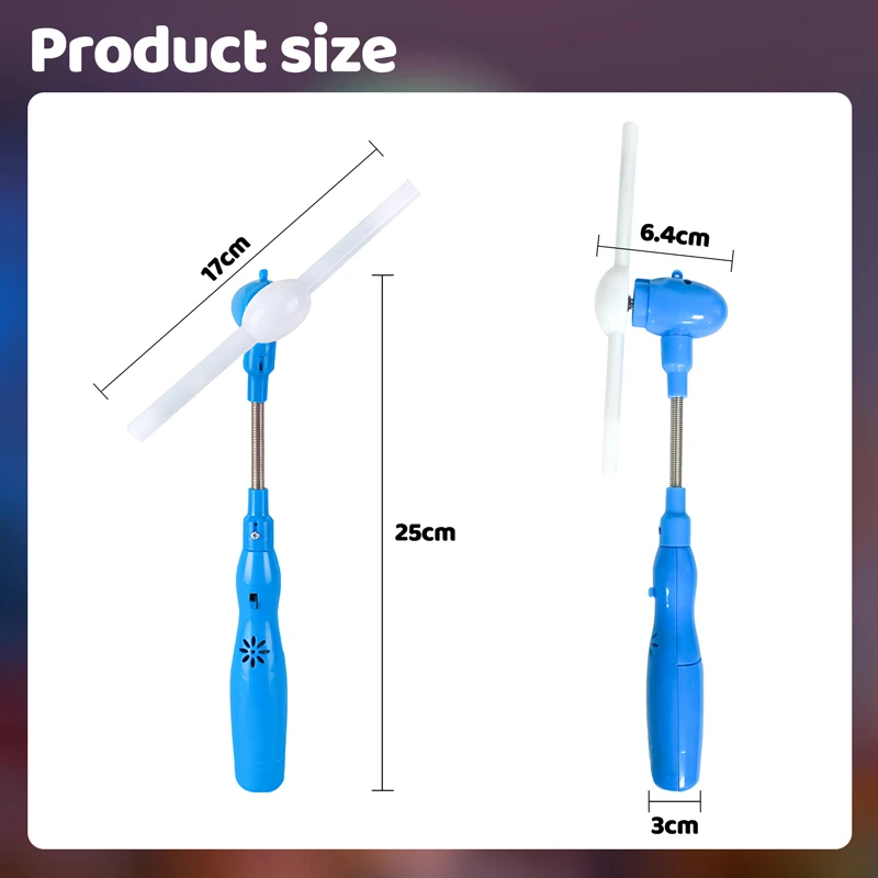 LED Musik-Windmühle Spinner Leuchtend Regenbogen Blinkende Windmühle Rotierendes Spielzeug Mini Handgehaltenes Leuchtendes Windmühlen-Spielzeug Zufällige Farbe