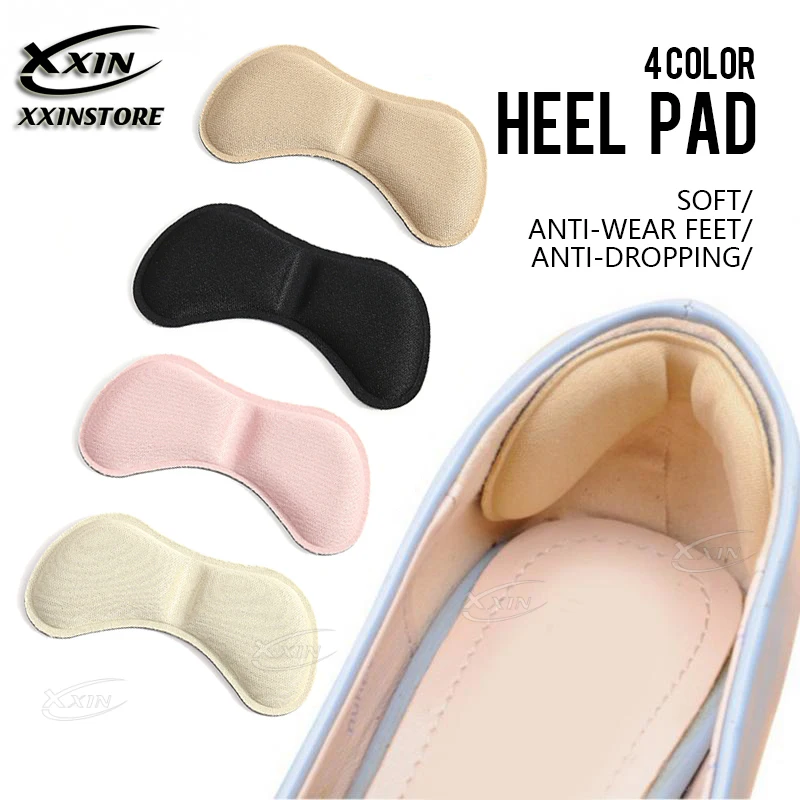 

【Xxin】2 Pair Heel Pad Pain Relief Cushion Anti-Wear Sticker Feet Care Pads High Heel shoes Insoles