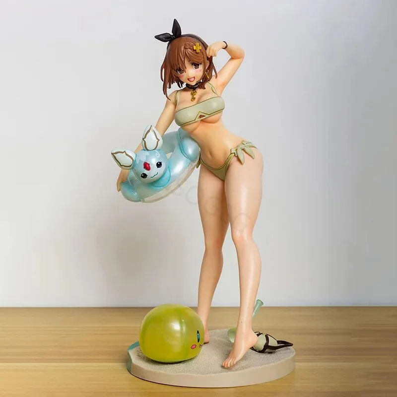 28CM Reisalin Stout 1/6 White Swimsuit Ver Spiritale Sexy Girl Anime Action Figures PVC Hentai Collection Doll Model Toys Gift