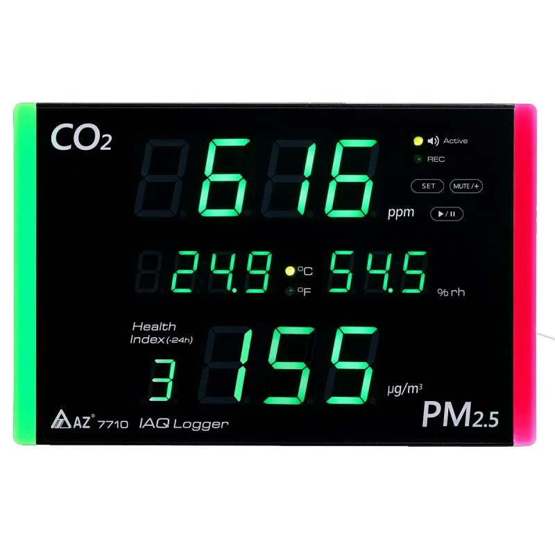 

NEW AZ7710 Wall Mounted CO2 Detector Alarm AZ-7710 Carbon Dioxide Tester Concentration Meter PM2.5