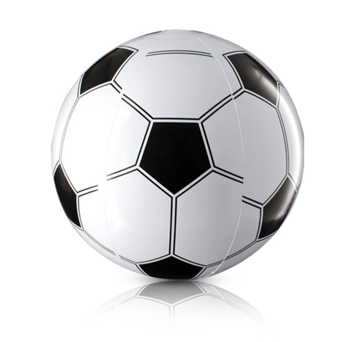 Pelotas de fútbol inflables para niños, suministros de recuerdos de fiesta, decoraciones, juego de juguetes de fútbol (blanco y negro), 6 uds.