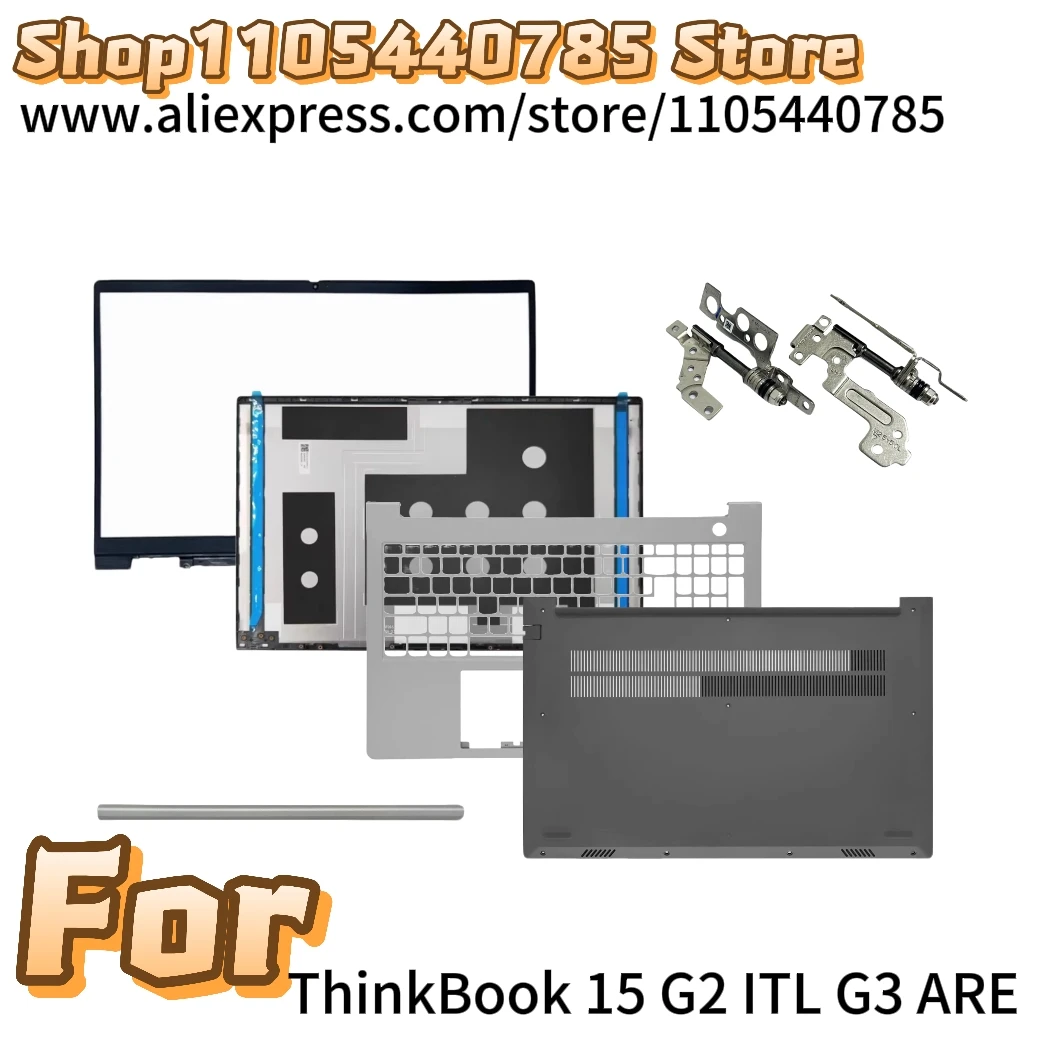 New For  ThinkBook 15 G2 ITL G3 ARE LCD Back Cover Rear Lid TOP case/Front Bezel/Palmrest/Bottom case/Hingres/Hingre Cover