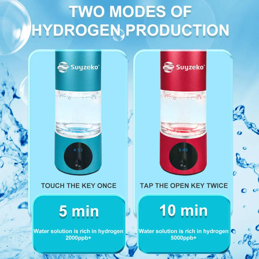 New Arrival Hydrogen Water Generation Machine Home Health Care SPE 6000ppb Hydrogen Water Bottle