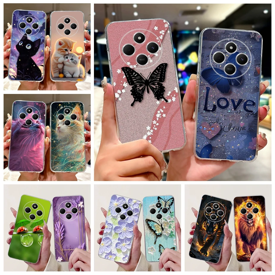 For Xiaomi Redmi 14C Case New Luxury Butterfly Painted Cover Soft Silicone Case For Xiaomi Redmi 14C Redmi14C Shell 6.88'' Coque