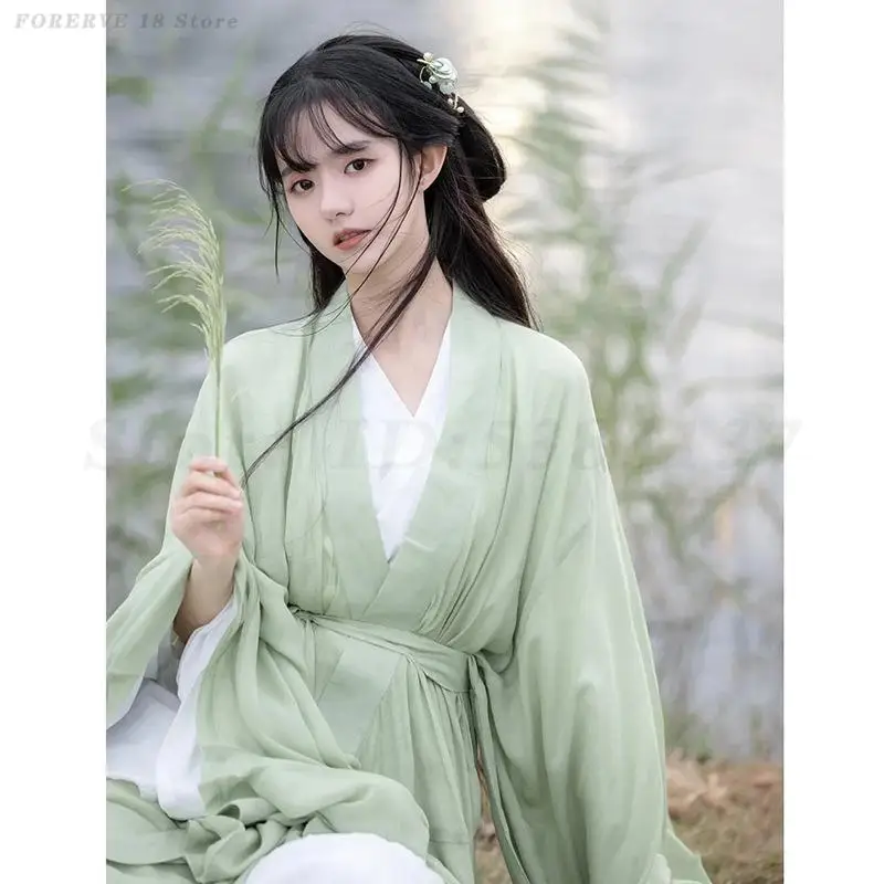 Chinese Hanfu Dress Women Cosplay Costume Ancient Traditional Clothing Song Dynasty Hanfu Spring Autumn Dance Performance Outfit