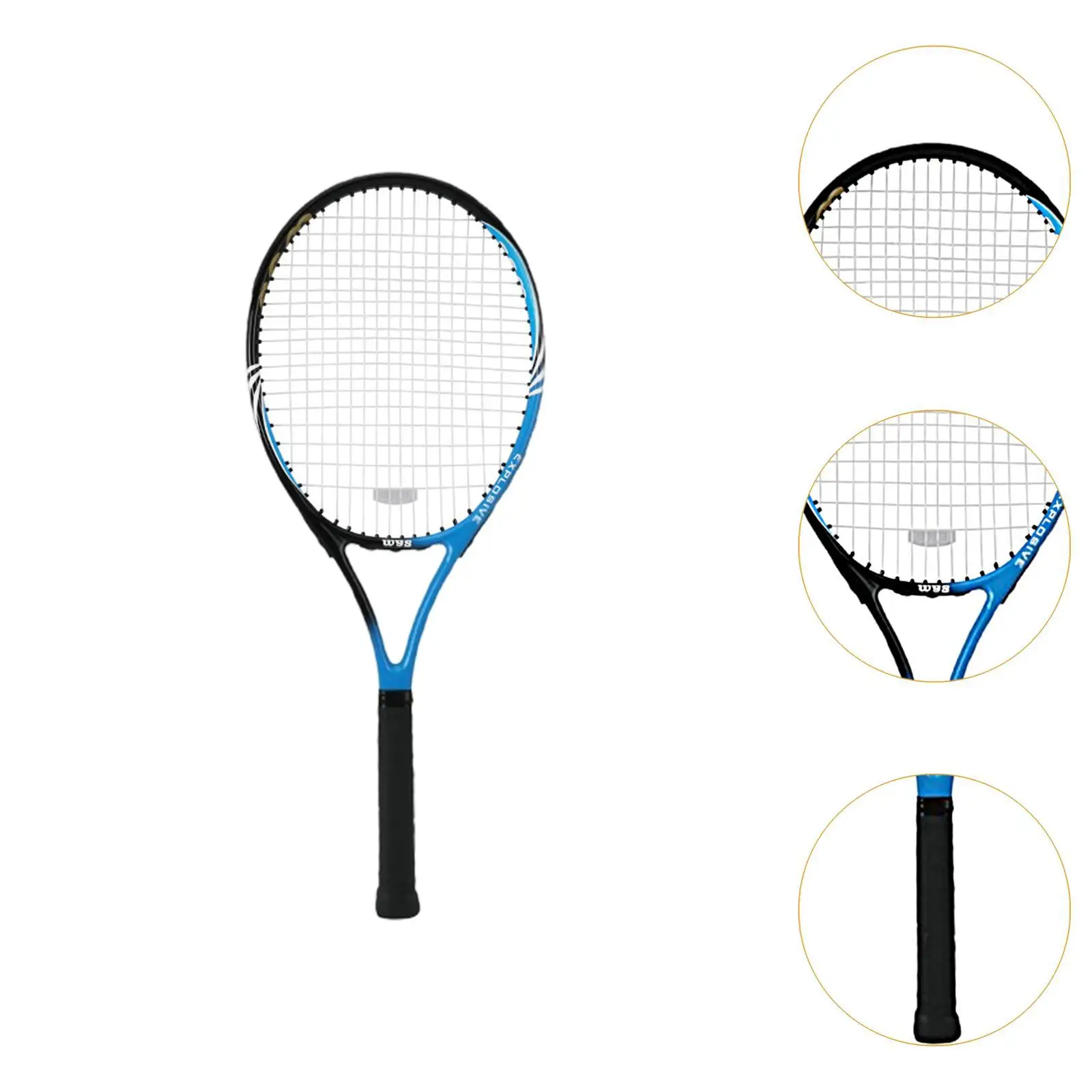 Professional Beginner Tennis Racket with Large Sweet Spot Carbon Frame and Nylon Strings for Beach Backyard Games view 2