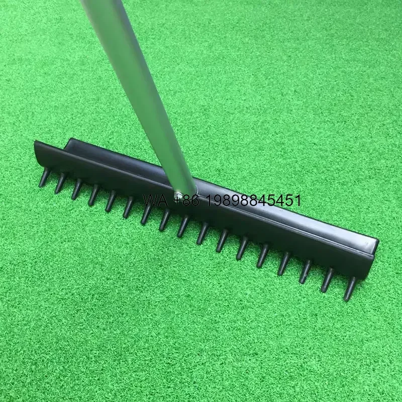 Wmwmnu for Dericsson Double Sided Bunker Rake 17 Tines C Shape Sand Smoother Course Sand Pit Tool
