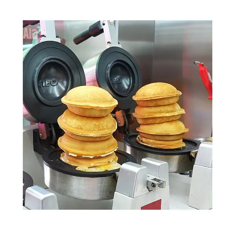 CE Sandwich Maker Electric Commercial Waffle Ice Cream Hamburger Ufo Burger Maker Machine Gelato Custom Panini Press OEM 1500