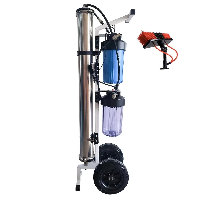 Portable Window Washing Equipment Stainless Steel 3 Stage RO DI Filter System Household Car Cleaning Tool