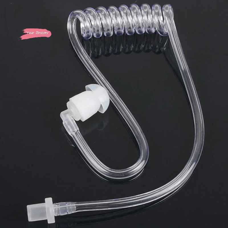 

Y-1Pcs Coiled Acoustic Tube For Walkie Talkie Earphone Earpiece Surveillance Security Acoustic Tube Ear Bud