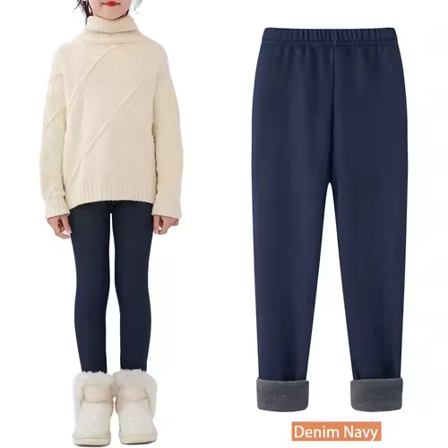 SheeCute Girls Winter Warm Pants Kids Fleece Lined Leggings for 3-11 Years SCW7101 - Image 13