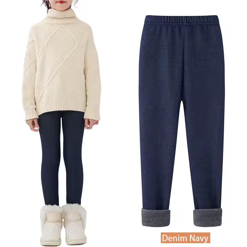 SheeCute Girls Winter Warm Pants Kids Fleece Lined Leggings for 3-11 Years SCW7101 - Image 13