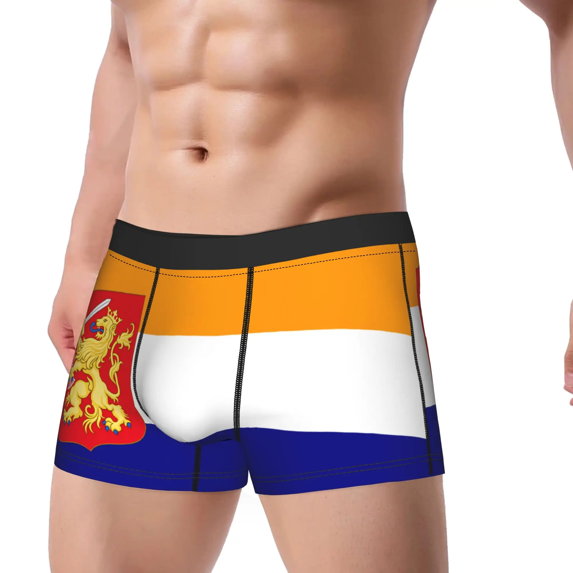 Netherlands Flag Underwear  Custom Boxer Shorts High Quality Males Panties Classic Shorts Briefs Birthday Gift