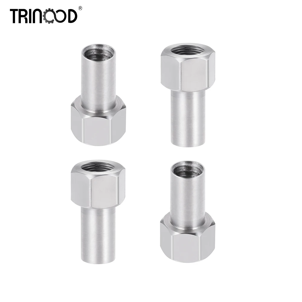 TRINOOD 4Pcs/Set Extended 2/3/4/5/6MM Hex Wheel Nuts Extension Adapter Hex Hub M2.5 Long Wheel Nut for 1/18 RC Crawler Car TRX4M