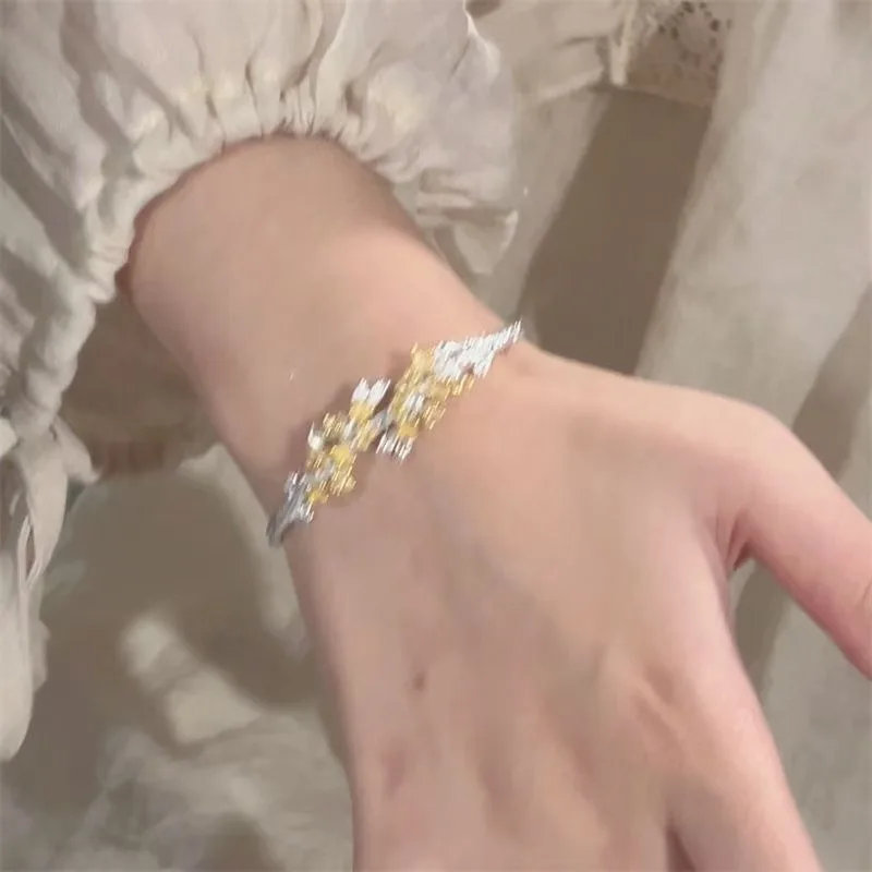 New Chinese-style flower bracelet, a high-end, light luxury and versatile gift for your girlfriend