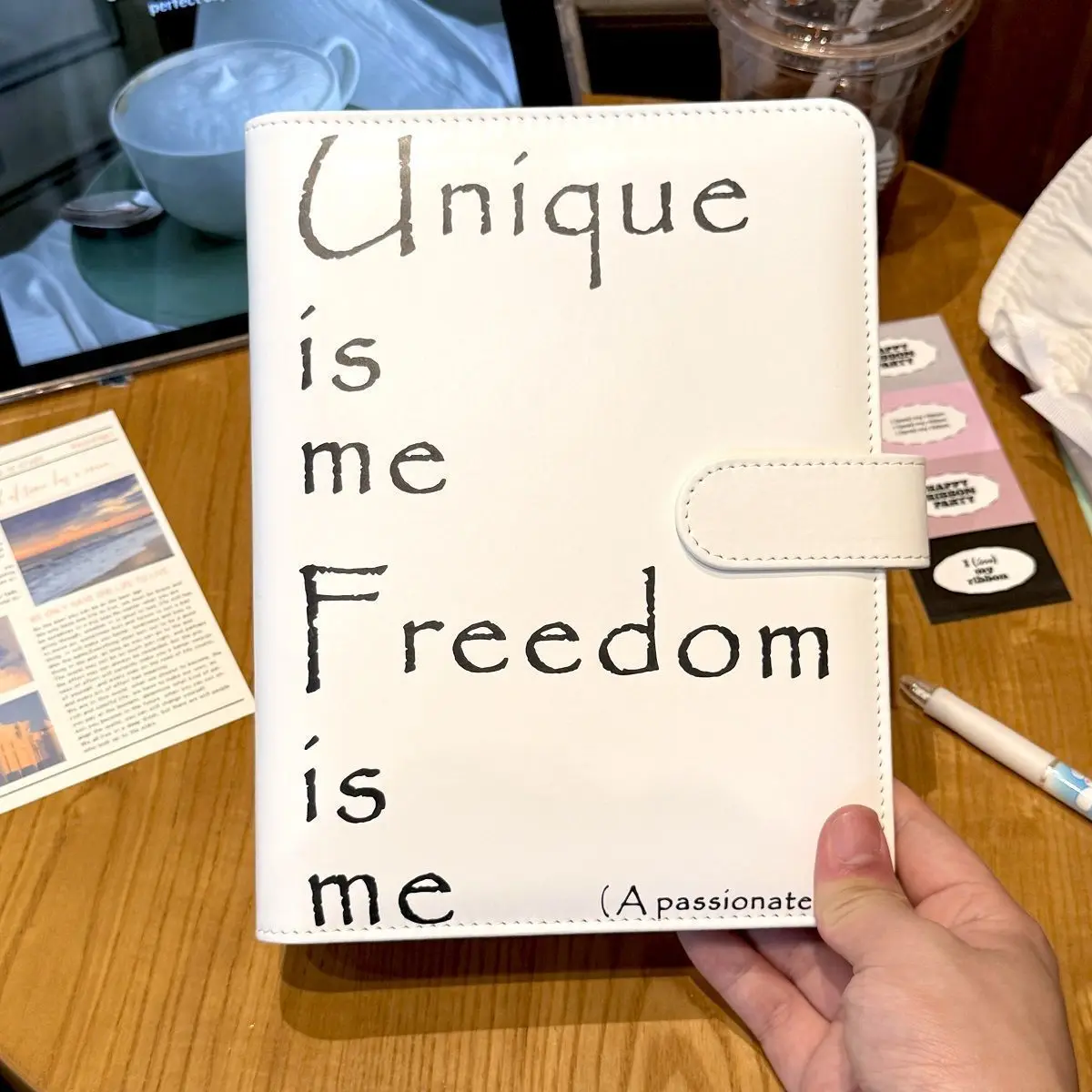 A5 الكورية خط بسيط الأسماك Kpop الموثق ألبوم صور مع 40 صفحة داخلية المعبود صور جمع كتاب حامل بطاقة الصور القرطاسية هدية #6