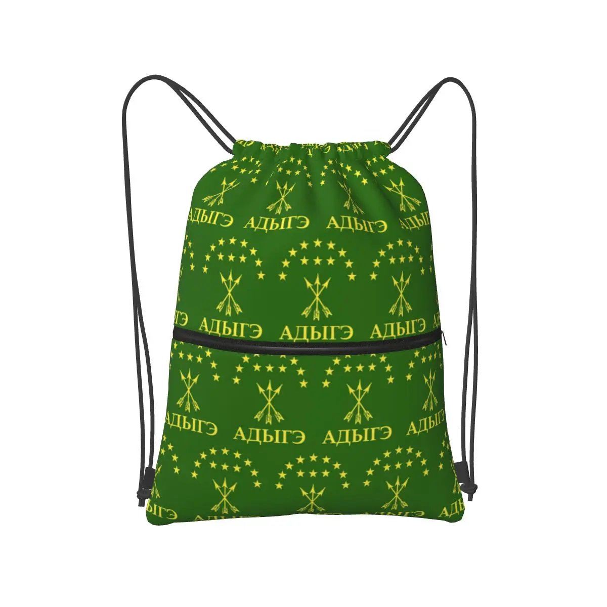 

Адга подарок для Черкесского Великобритании, рюкзаки с флагом Аддиgea, повседневные портативные сумки на шнурке, сумки для обуви, сумки для книг для путешествий, школы