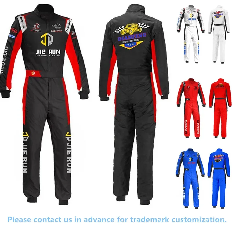 Customizable LOGO Karting Suits Windproof Moto Suit for Clothing Racing Suit for Kart Racing Jumpsuit Moto Child Racing