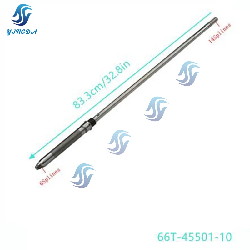 Long Driver Shaft 66T-45501-11 for Yamaha Parsun 40X 40HP 2-Stroke Outboard Boat Motor Accessories