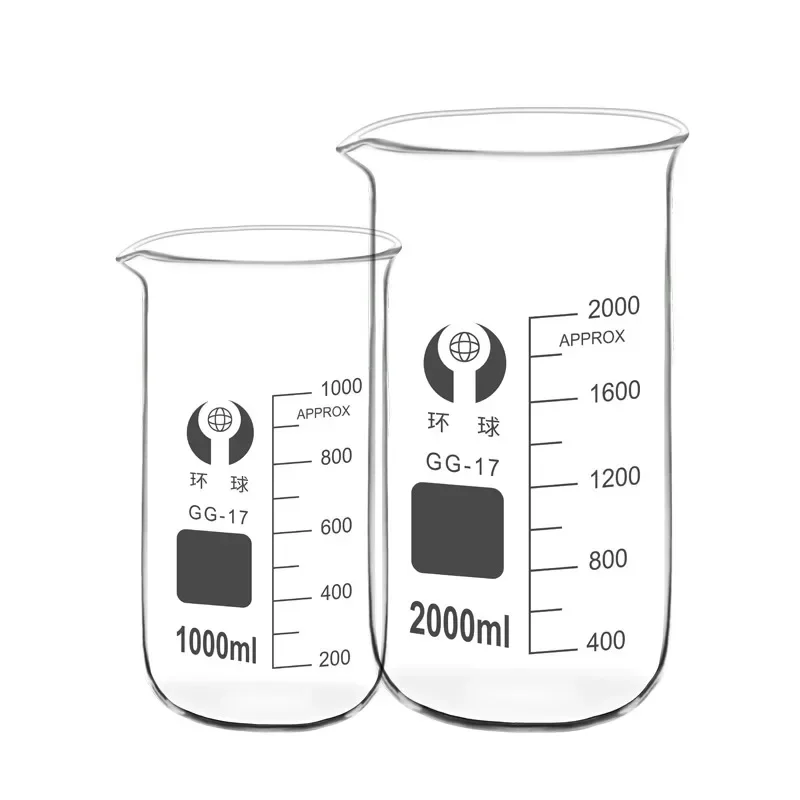 1 قطعة 50/100/150/250/300/400/500/600/800/1000 مللي كوب زجاجي بوروسيليكات طويل القامة قياس كوب مختبر #5