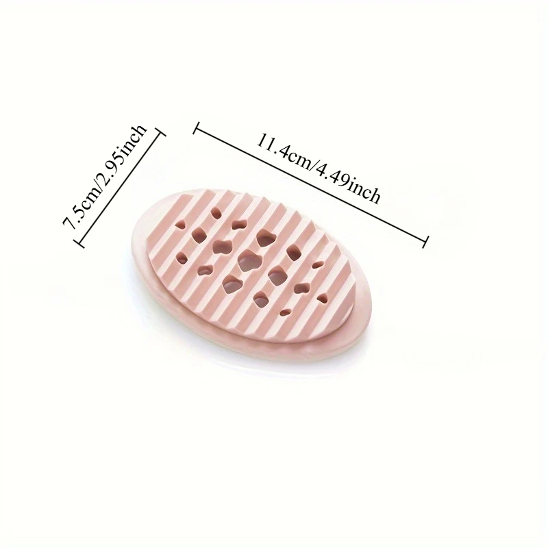 Home Bathroom Drain Soap Rack Silicone Soap Box with Teeth Multi-purpose Cleaning Brush Soap Box