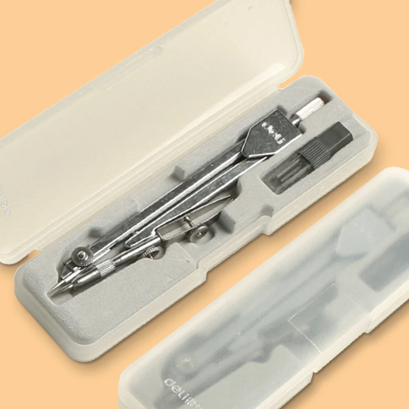 Stainless Steel Drawing Compass Math Geometry Tools for Circles School Supplies for Student Stationery