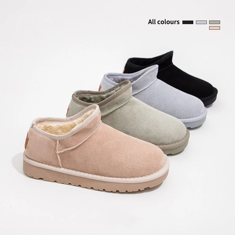 Snow boots women 2024 non-slip thick bottom padded thickened northeast cotton shoes warm casual hundred shoes