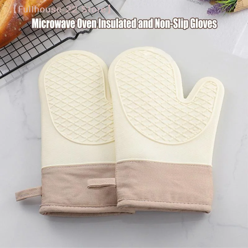 

【MAX-22】Silicone Heat-insulating Gloves, Non-slip, High-temperature Resistant, Heat-resistant Gloves, Kitchen Baking Gloves