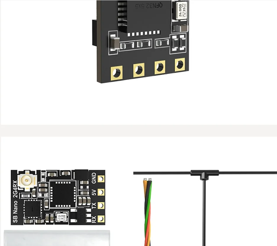 Receptor SpeedyBee Nano 2,4G ExpressLRS ELRS para drones FPV Freestyle de largo alcance piezas de bricolaje